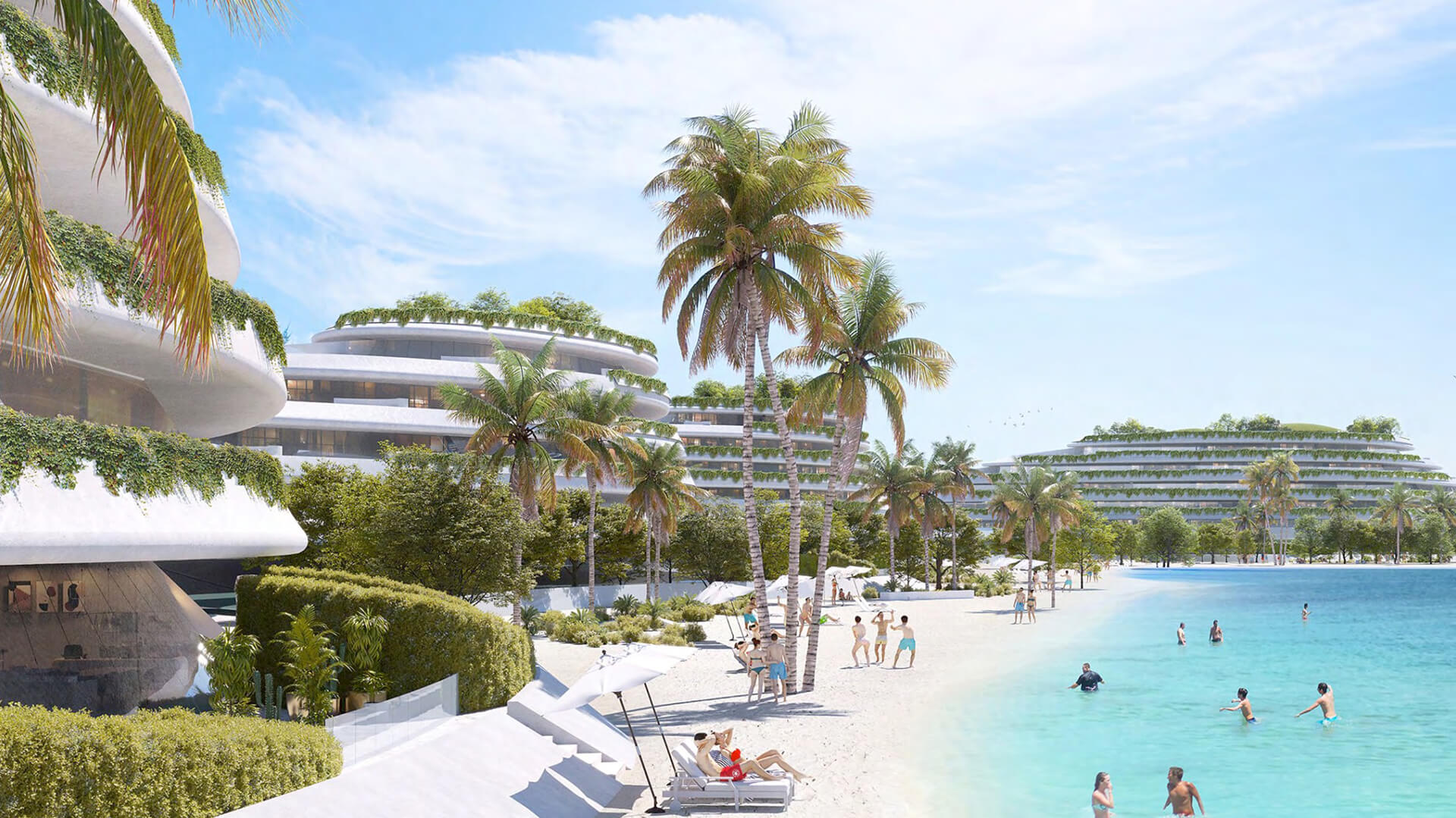 Благоустройство Palm Jebel Ali